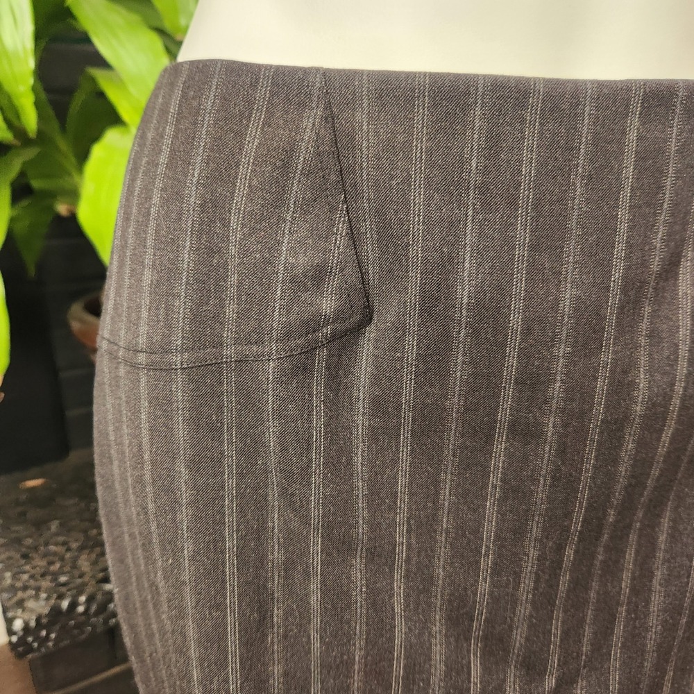 VTG Carlisle wool pinstripe pencil skirt New‎ with Tags Charcoal Size 6 - Picture 6 of 7
